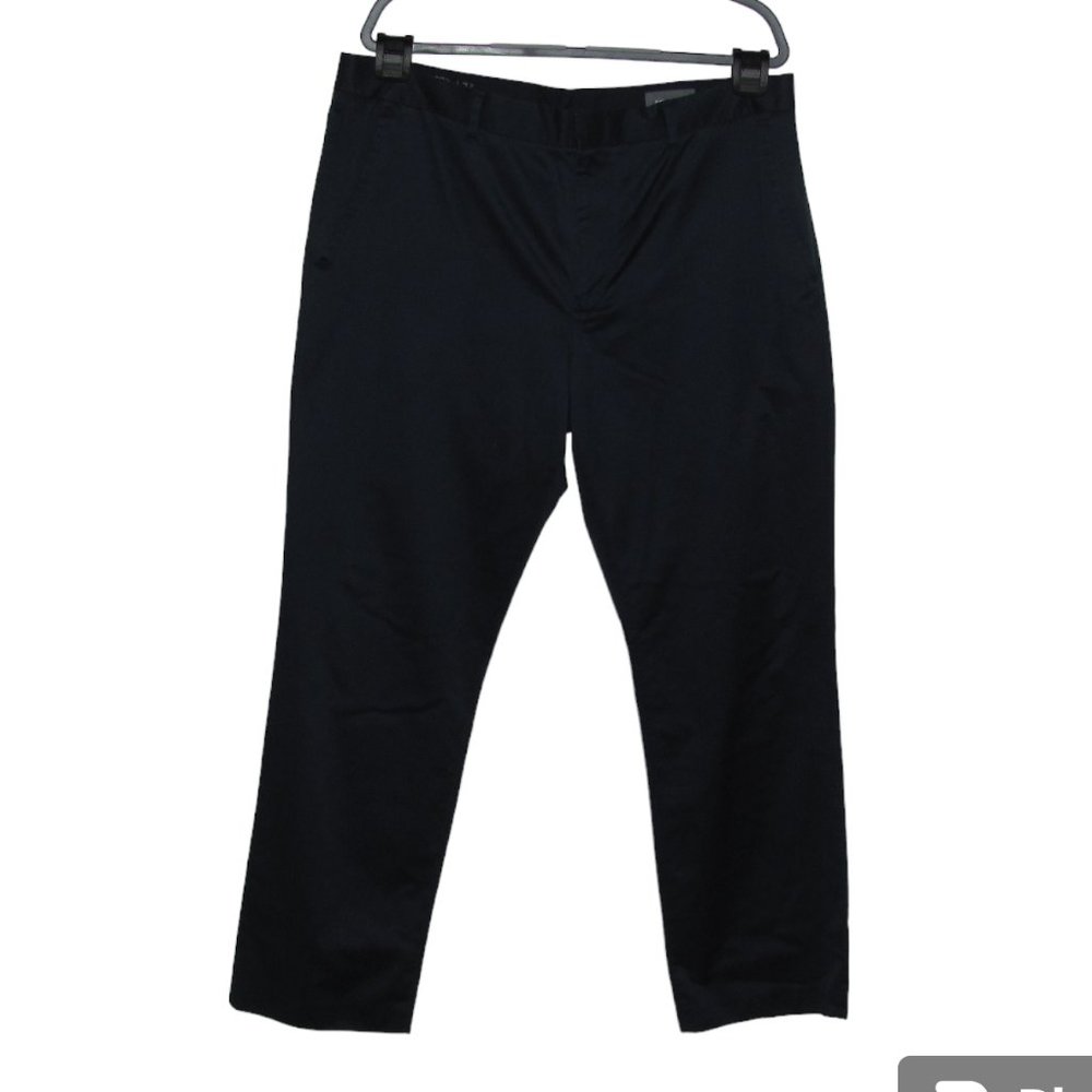 Mens' Bonobos Weekday Monday Straight Leg Navy Blue Chino Pants Size 39 x 30.5